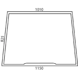 New Holland 7635 D6702A Windscreen fixed