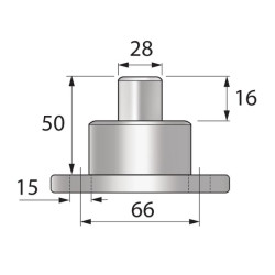 New Holland 5640 VPJ7976 Pivot pin