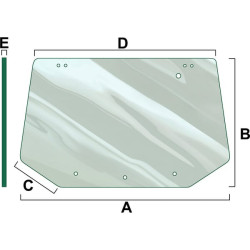 New Holland 6640 VPM7261 Glass