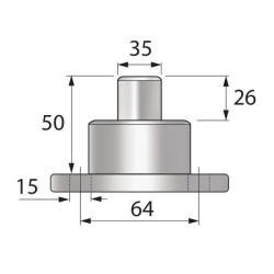 New Holland 6640 VPJ8090 Pivot pin