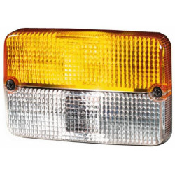 New Holland 7740 9EL997459001 Light lens, amber/transparent, rectangular LH/RH Hella