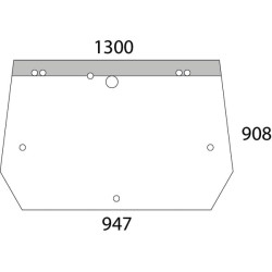 New Holland 7840 D6859 Rear window upper