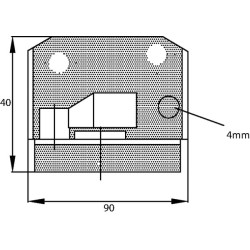 New Holland 8340 CA3086 Door lock inner left suitable for NH