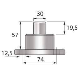 New Holland 8340 VPJ8259 Pivot pin