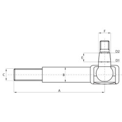 New Holland G190 SHP004KR Tie rod end Case - IH