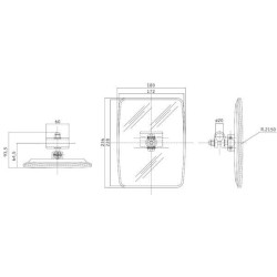 New Holland G210 CA6480025 Mirror