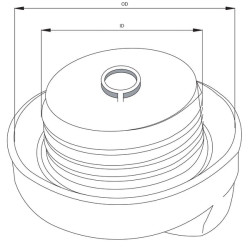 New Holland 8360 82011472 Fuel cap NH