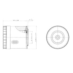 New Holland T7030 X770684 Air filter set Donaldson