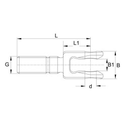 New Holland T7060 201459 Fork rod M30