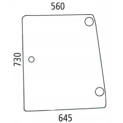 New Holland L85 D6720A Side glass