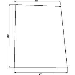 New Holland L85 D6826 Side window