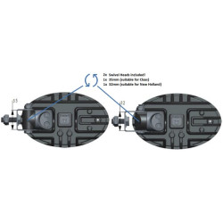 New Holland T5060 LA10558 Work light LED, 56W, 5320lm, oval, white, 10/30V, Deutsch plug, Wide flood, 8 LED's Kramp