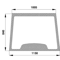 New Holland M100 D6711 Windscreen fixed
