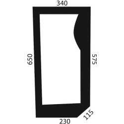 New Holland M160 D6712 Windscreen lower