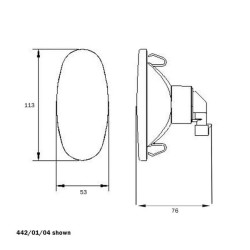 New Holland T9.530 - Engine Tier 4B, (EU) 10/14- 4420104 Interior lamp halogen suitable for CNH