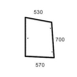 New Holland TD70D 5089600N Side window
