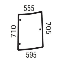 New Holland TD90DPlus 5089556N Side Window