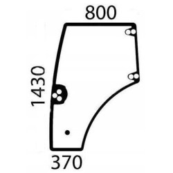 New Holland TD5.85 - T4A TMR (9/17 -) 84396396N Door window left
