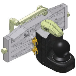 New Holland TD5.95 - Engine Tier 4A, (10/14) 8002585 Trailer Ball coupling 80mm