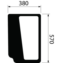 New Holland TD5.105 - Engine Tier 4A, (10/14) 84396392 Glass
