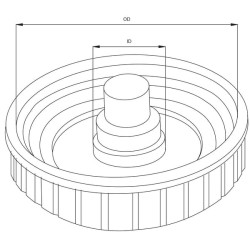 New Holland TN70NA 44907408 Fuel cap NH