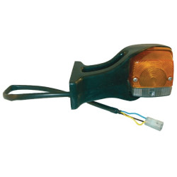 New Holland TN75N 03412000 Direction and position light LH Halogen, front, square, 12V, amber/transparent, bolt on, 190x AMP plu