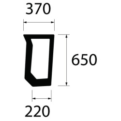New Holland TS90 82011531N Windscreen front lower