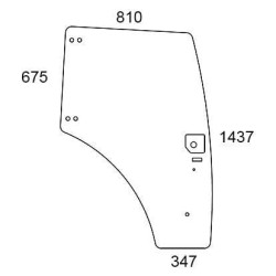 New Holland T5.95 Tier 4A/ 4B 84224131N Door glass