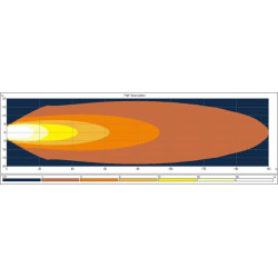 New Holland T8.350 PST(4/14 -) Tier2 LA10559 Work light LED, 65W, 5200lm, oval, 10/30V, 161x110x90mm, wide flood, 13 LED's, H4, 
