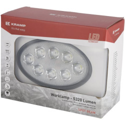 New Holland T8.320CVT - Engine Tier 4B LA10558SP Work light LED, 56W, 5320lm, oval, 10/30V, 160x129x68mm, Deutsch plug, Spot, 8 