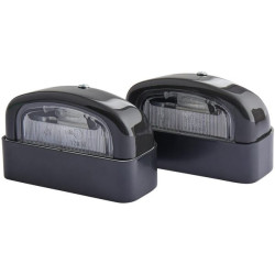 New Holland TVT145 2KA001386281 Number plate light 5W, rectangular, 12V, transparent, bolt on, 105x63mm, Blade terminal, Hella