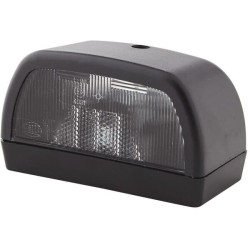 New Holland TVT155 2KA998523001 Number plate light 10W, rectangular, 12V, black, bolt on, 102x56.5mm, Hella