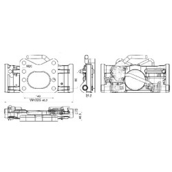 New Holland TVT190 05732533A02 Adaptor plate 325 mm