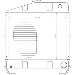 Case - IH 644 3145499R92N Radiatorius CNH