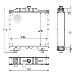 New Holland TM115 5169275N Radiator