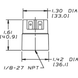 New Holland TD85F T2 (10/09 - 12/12) X770050 Elektrinis indikatorius 1/8 50mbar
