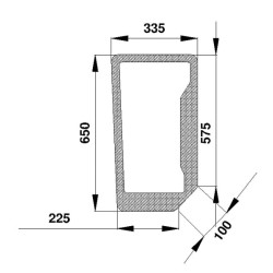 New Holland TL100 D6703 Windscreen lower