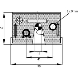 New Holland TL100 CA3086 Door lock inner left suitable for NH
