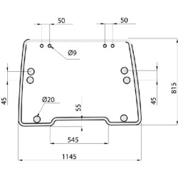 New Holland TL90 D9030A Windscreen tiltable