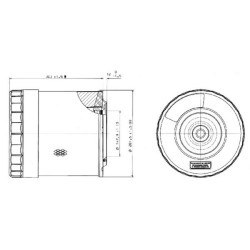 New Holland T7.220 PowerCommand P783543 Air filter outer Donaldson