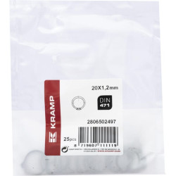 Išorinis fiksavimo žiedas 20x1,2 mm DIN471, plienas Kramp 47120P025