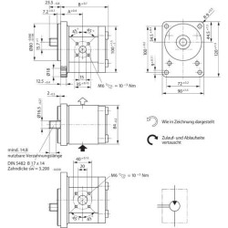 Pavarų variklis AZMF-11-016RFB20MB Bosch Rexroth 0511625001