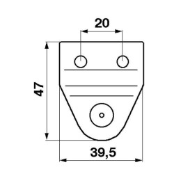Plokštelė su kaiščiu ESM 2670630