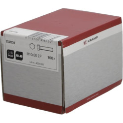 Šešiakampis varžtas DIN933 M10x30 cinkuotas plienas 8.8 Kramp 9331030