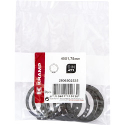 Išorinis fiksavimo žiedas 45x1,8 mm DIN471, plienas Kramp 47145P010