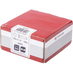 Šešiakampis varžtas DIN933 M8x16 cinkuotas plienas 8.8 Kramp 933816