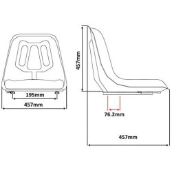 Geltona sėdynė VLD1836