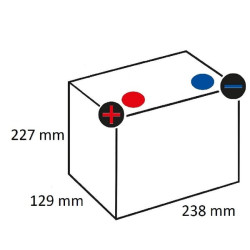 Akumuliatorius 12 V 45 Ah 330 A Kramp 545157033KR