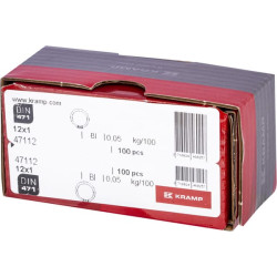 Išorinis fiksavimo žiedas 12x1mm DIN471 plienas Kramp 47112
