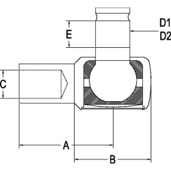 Case - IH 743 / 743XL SHP021KR Skersinės vairo trauklės galas